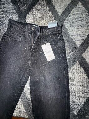 Zara rhinestone jeans